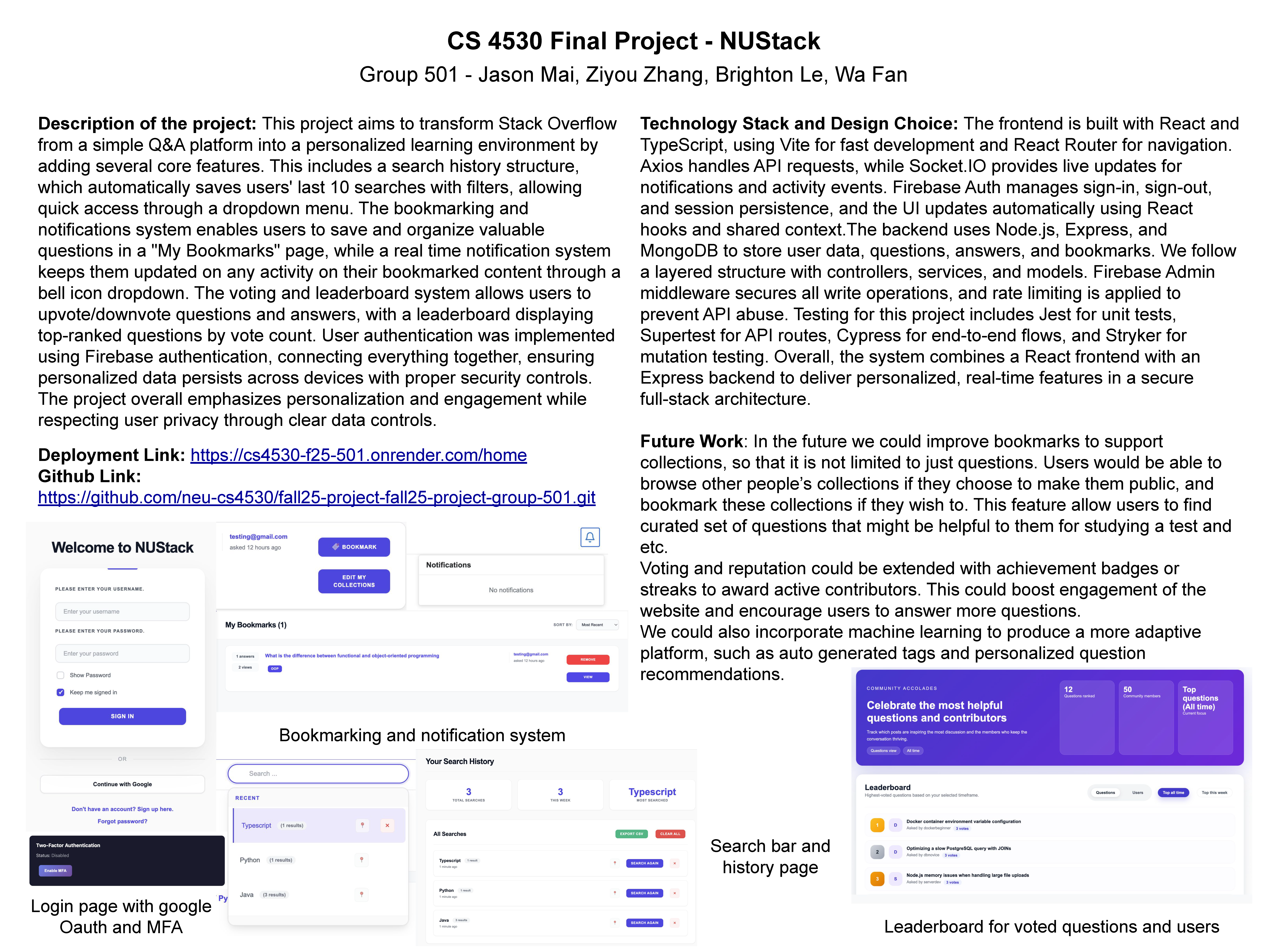 Group 501 Poster